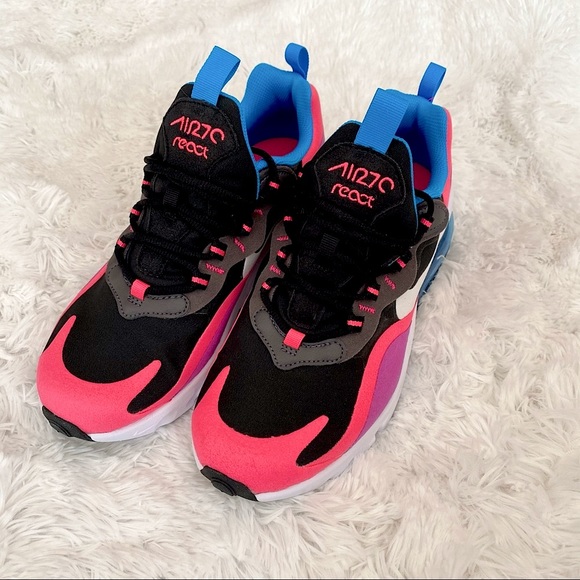 Nike Air Max React 270 Hyper Pink Sneakers - Picture 4 of 7
